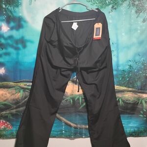 Men's Black Drawstring Jogger Pants - Relaxed Fit